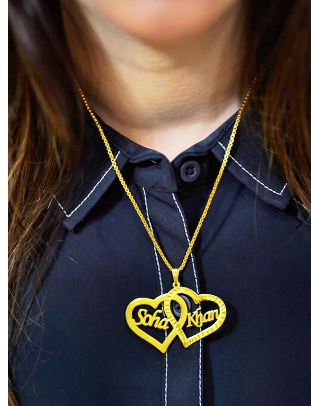 Twins Heart necklace